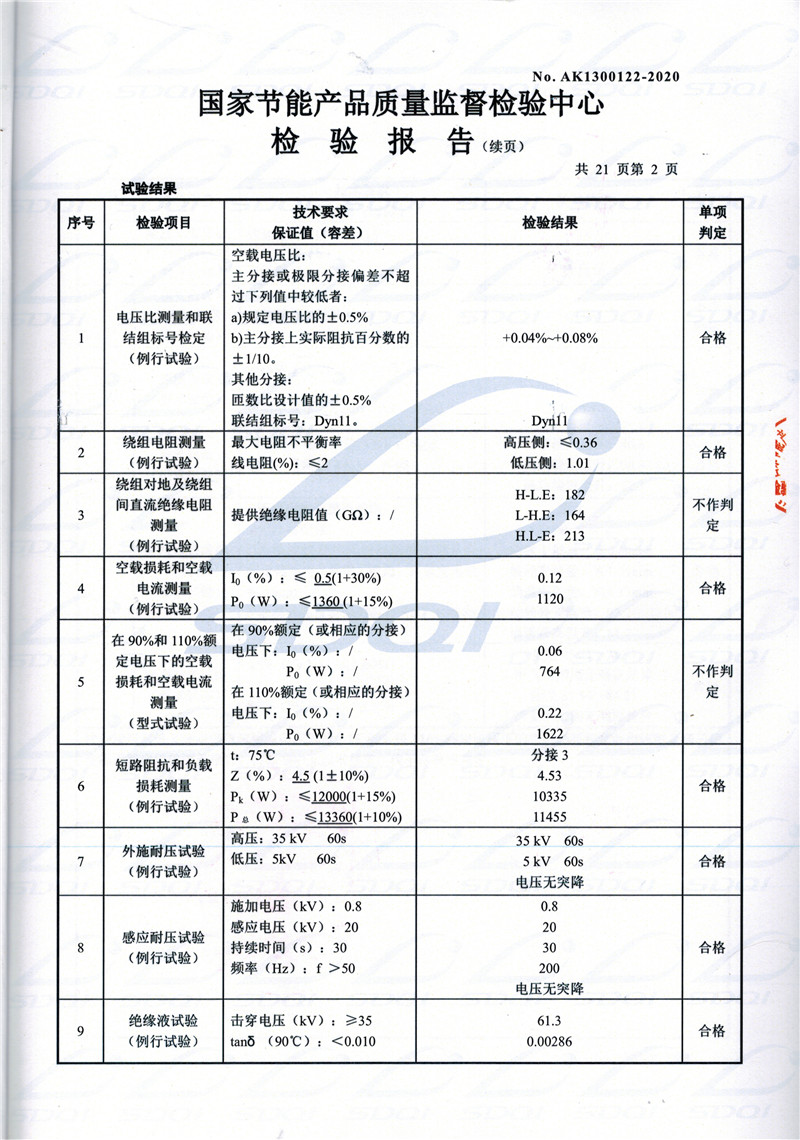 高低压试验报告-S11-1250红河红河红河油浸式变压器-2.jpg